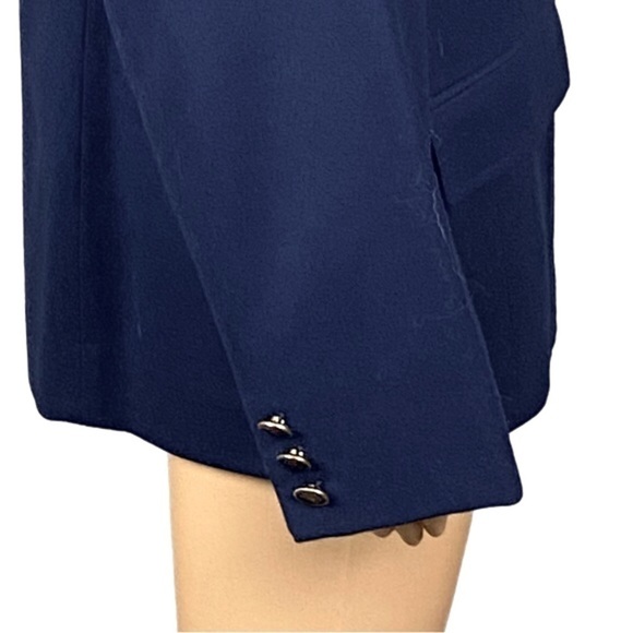 PENDLETON navy, Vintage, 100% Virgin Wool blazer with POCKETS. Size 18. EUC - Picture 5 of 13